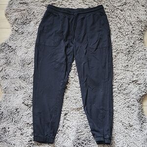 Hyba Navy Cotton Jogger Pants